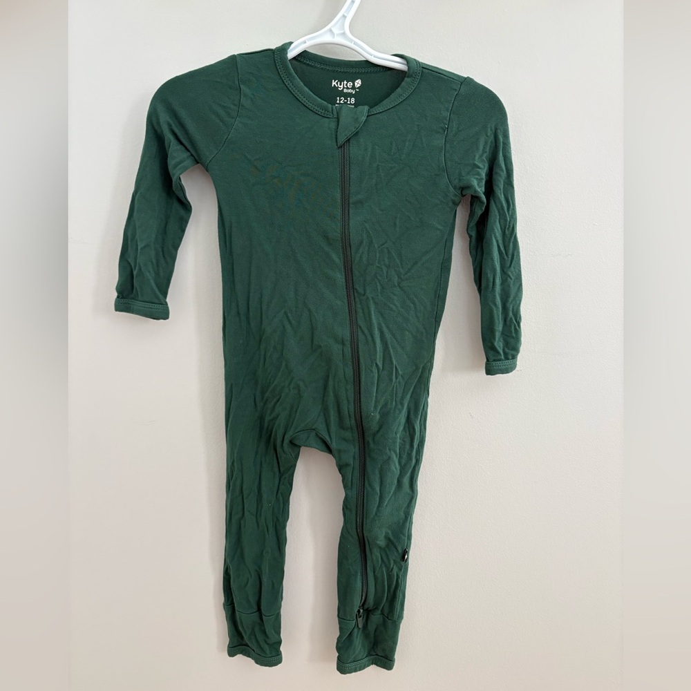 Kyte Baby Zippered Romper - Green - 12-18M
